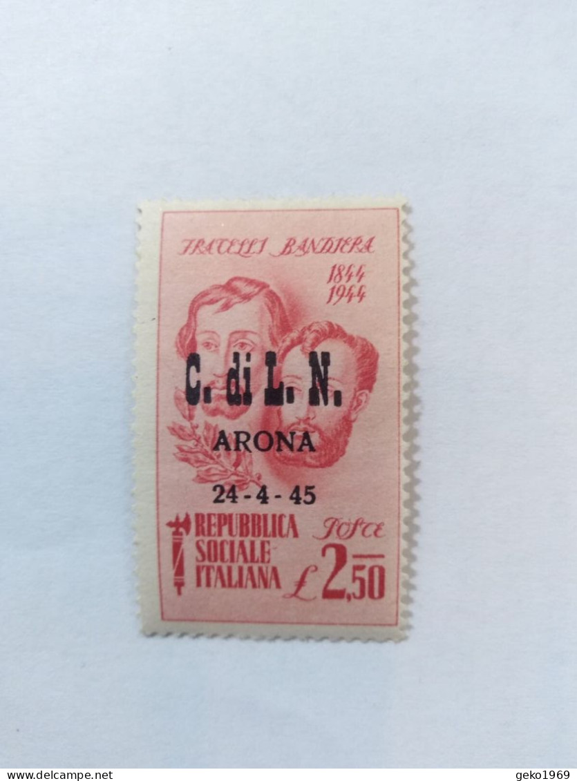 Serie Completa Fratelli Bandiera CLN Di Arona 24/04/1945 - Nationales Befreiungskomitee