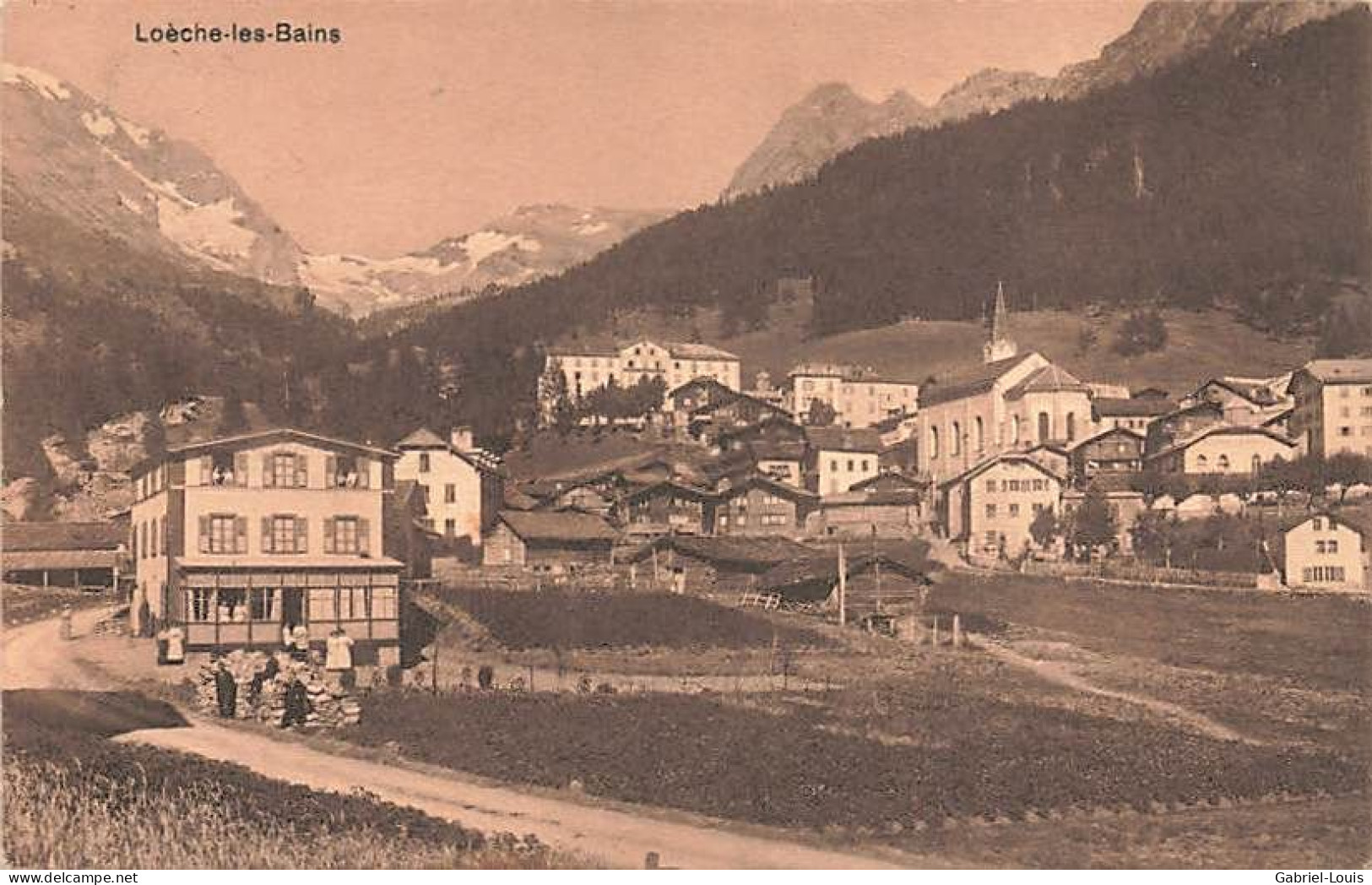 Loèche-les-Bains  - Leukerbad - Louèch-les-Bains Et La Gemmi 1912 Animée - Loèche-les-Bains