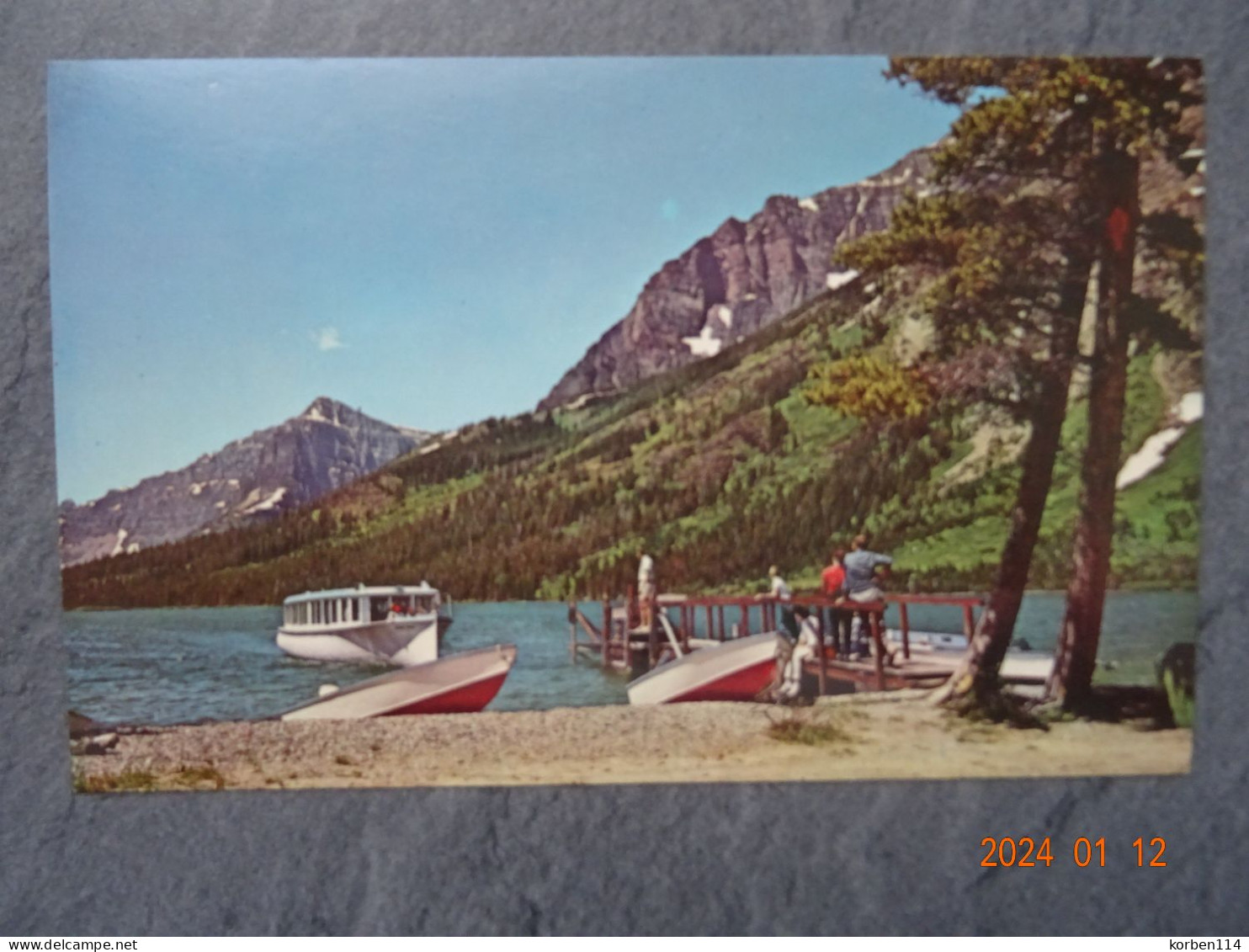 TWO MEDICINE LAKE BOAT LAUNCHE   GLACIER NATIONAL PARK - Other & Unclassified