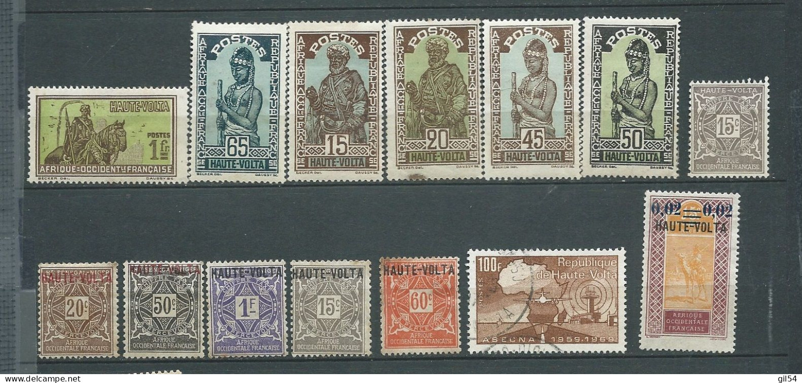 Haute Volta  Lot De 17 Timbres Tout états  - Ax15302 - Autres & Non Classés