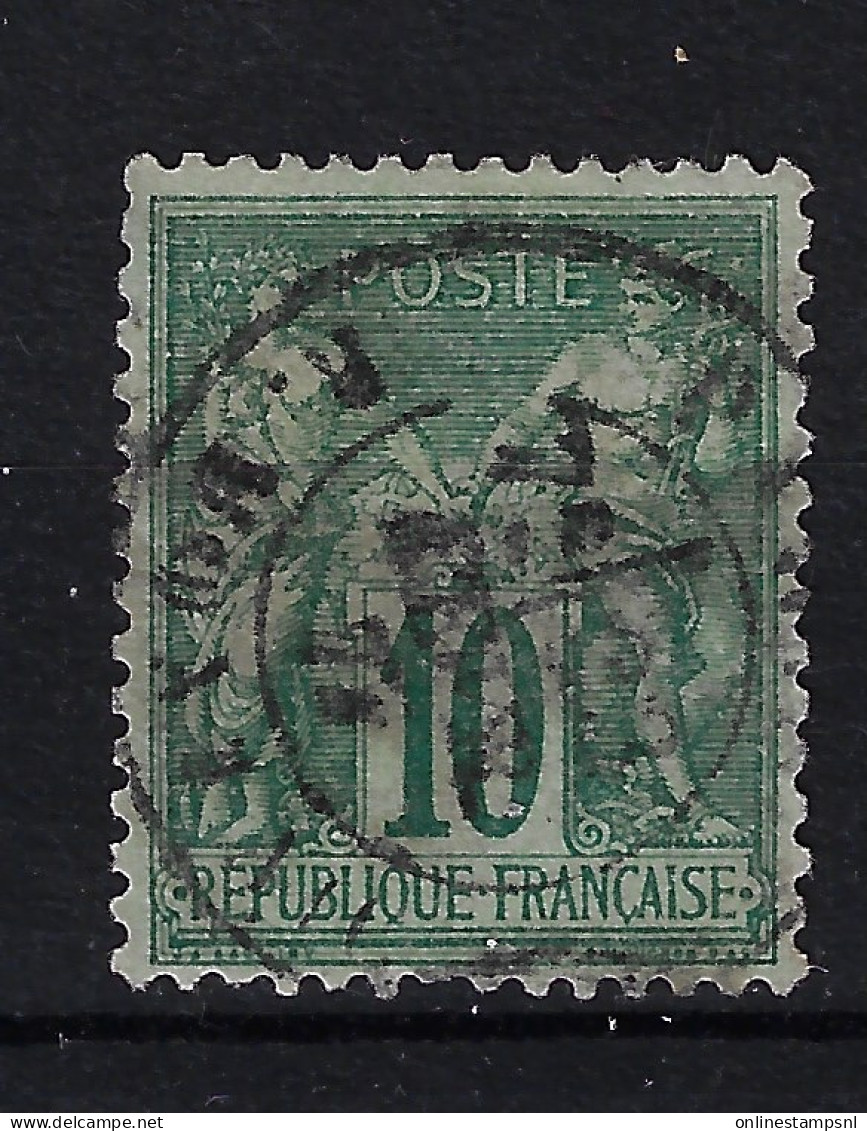 France Yv 76 II Oblitéré/cancelled/used - 1876-1898 Sage (Tipo II)