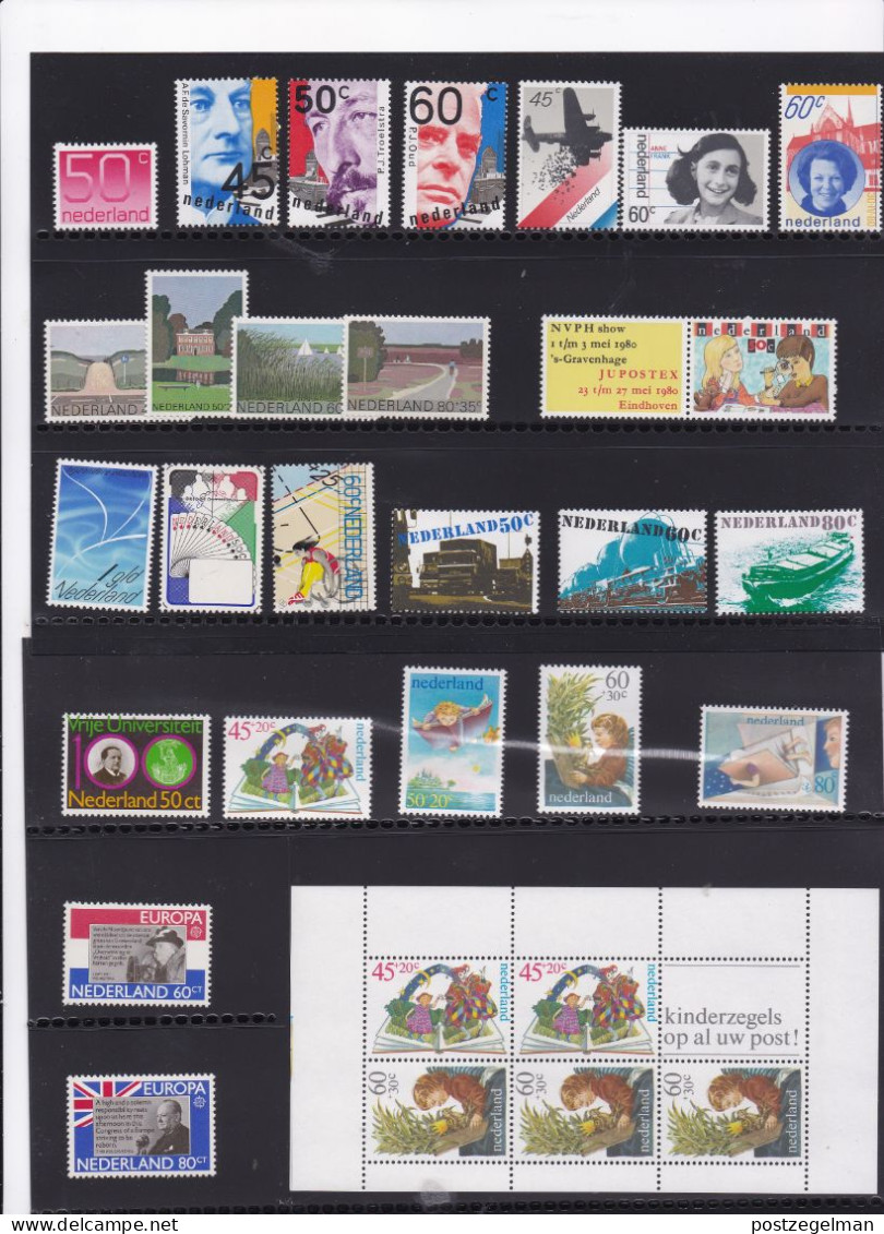 NEDERLAND, 1980, Year Collectie, M.N.H. Stamp(s) , NVPH Nr. 1191-1214 - Komplette Jahrgänge