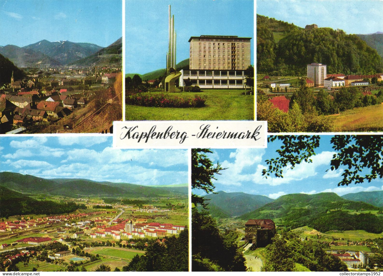 KAPFENBERG, MULTIPLE VIEWS, ARCHITECTURE, PARK, AUSTRIA, POSTCARD - Kapfenberg