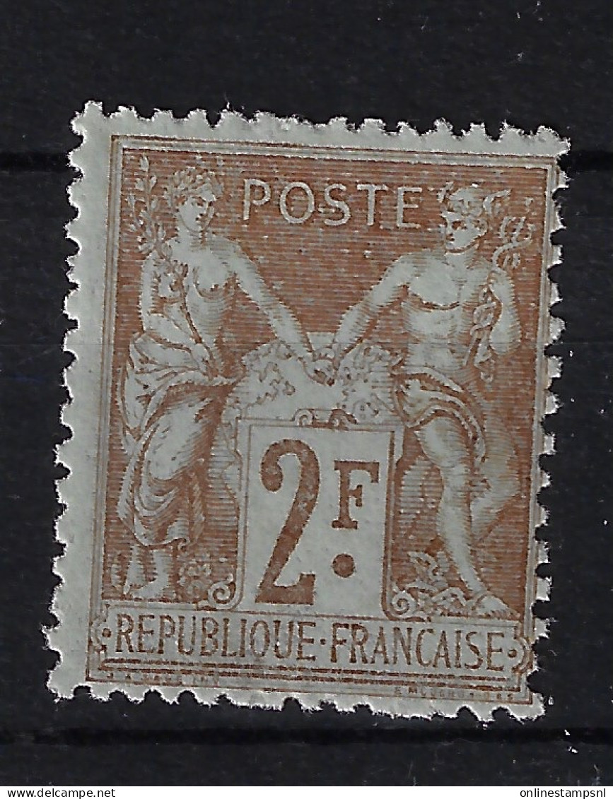 France Yv 105 I   Neuf Avec ( Ou Trace De) Charniere / MH/*  PART GUMM - 1876-1878 Sage (Type I)