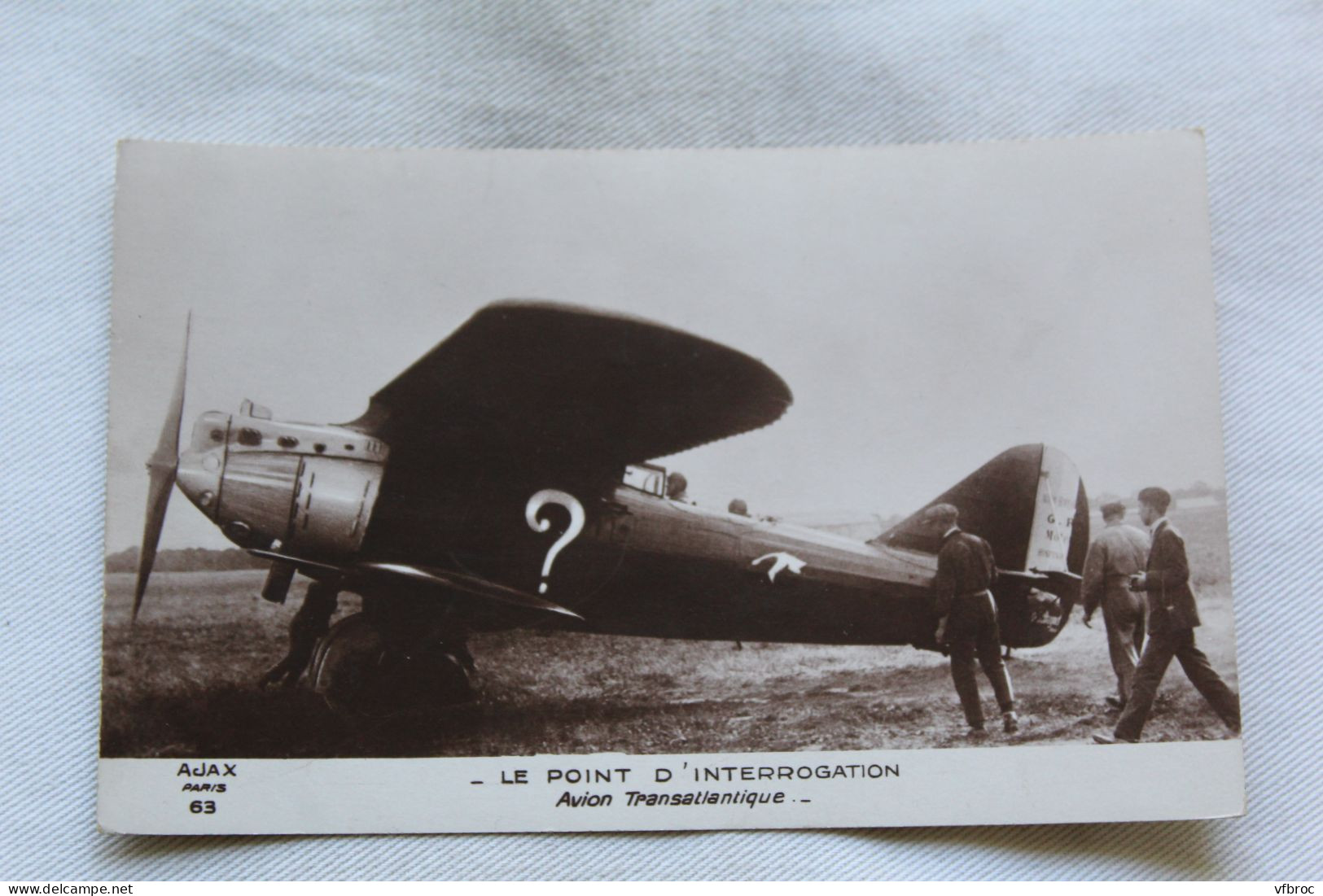 Avion Le Point D'Interrogation, Avion Transatlantique, Aviation - 1919-1938: Entre Guerres