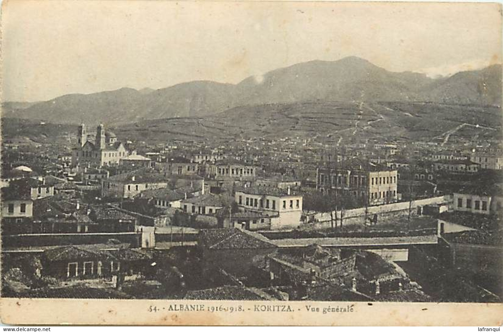 Pays Div-ref EE38-guerre 1914-18 -albanie - Koritza - Vue Generale   - - Albanie