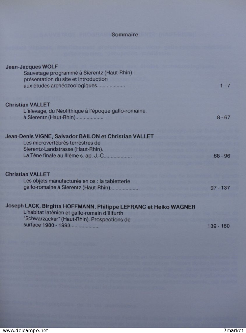 Cahiers De L'Association Pour La Recherche Archéologique En Alsace Tome 10 / 1994 - Archéologie