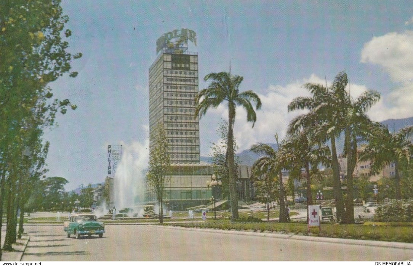 Caracas - Plaza Venezuela Old Postcard 1962 - Venezuela