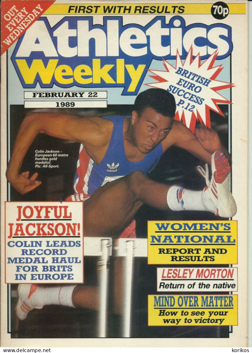 ATHLETICS WEEKLY 1989 MAGAZINE SET – LOT OF 51 OUT OF 53 – TRACK AND FIELD