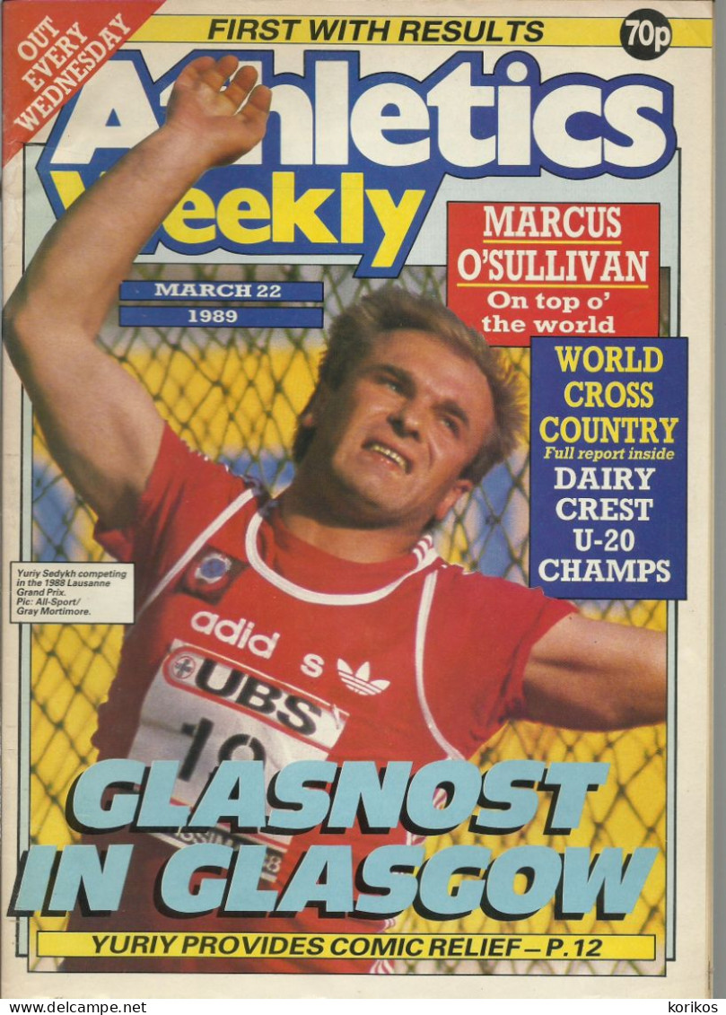 ATHLETICS WEEKLY 1989 MAGAZINE SET – LOT OF 51 OUT OF 53 – TRACK AND FIELD