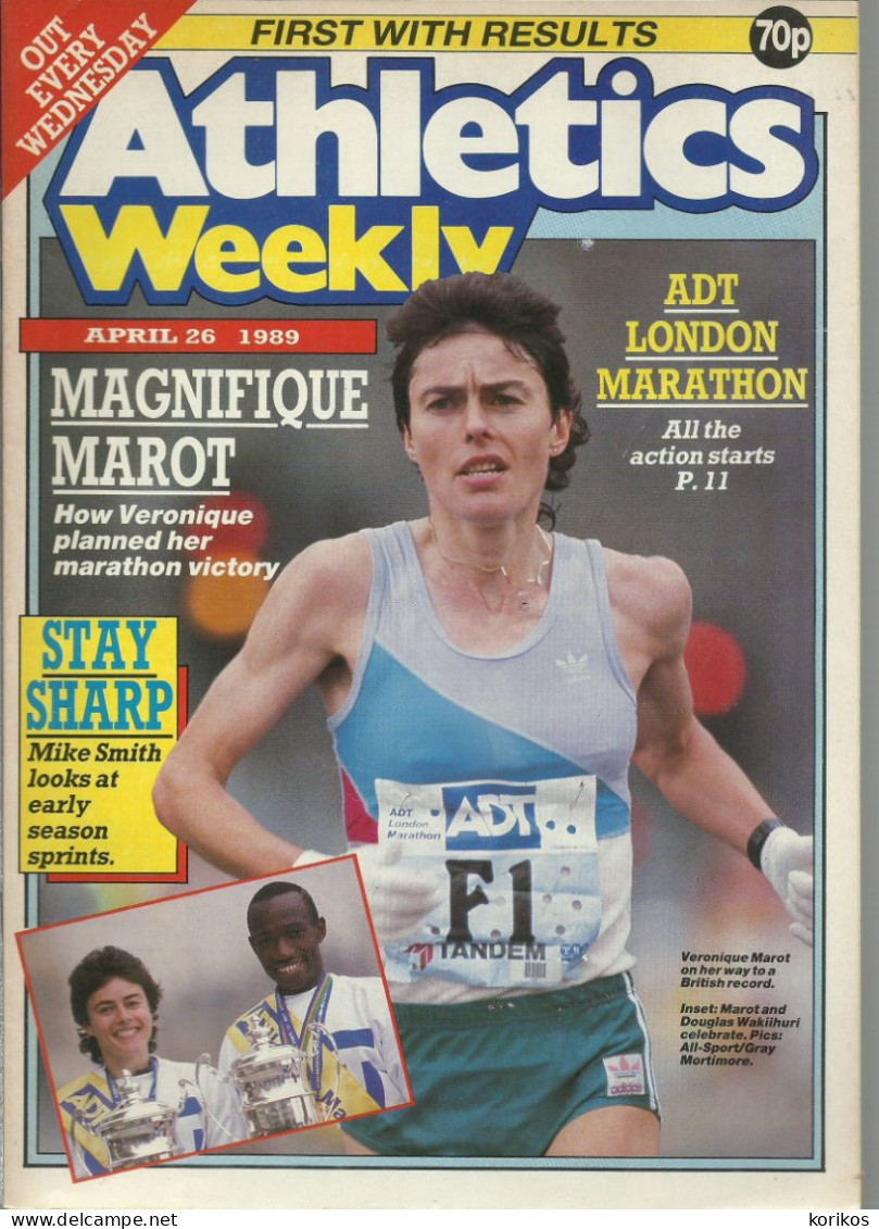 ATHLETICS WEEKLY 1989 MAGAZINE SET – LOT OF 51 OUT OF 53 – TRACK AND FIELD