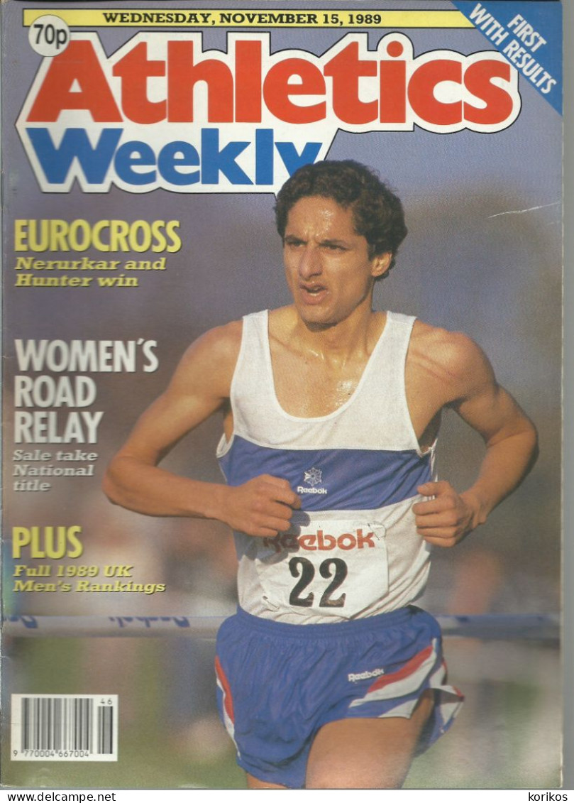 ATHLETICS WEEKLY 1989 MAGAZINE SET – LOT OF 51 OUT OF 53 – TRACK AND FIELD