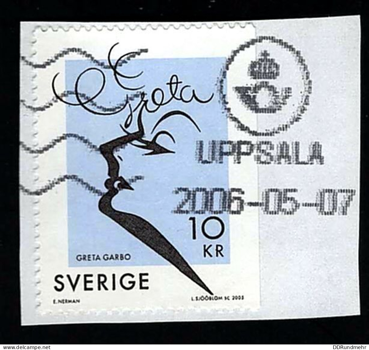 2005 Greta Garbo  Michel SE 2486Dr Stamp Number SE 2517b Yvert Et Tellier SE 2476 Stanley Gibbons SE 2413 Used - Oblitérés