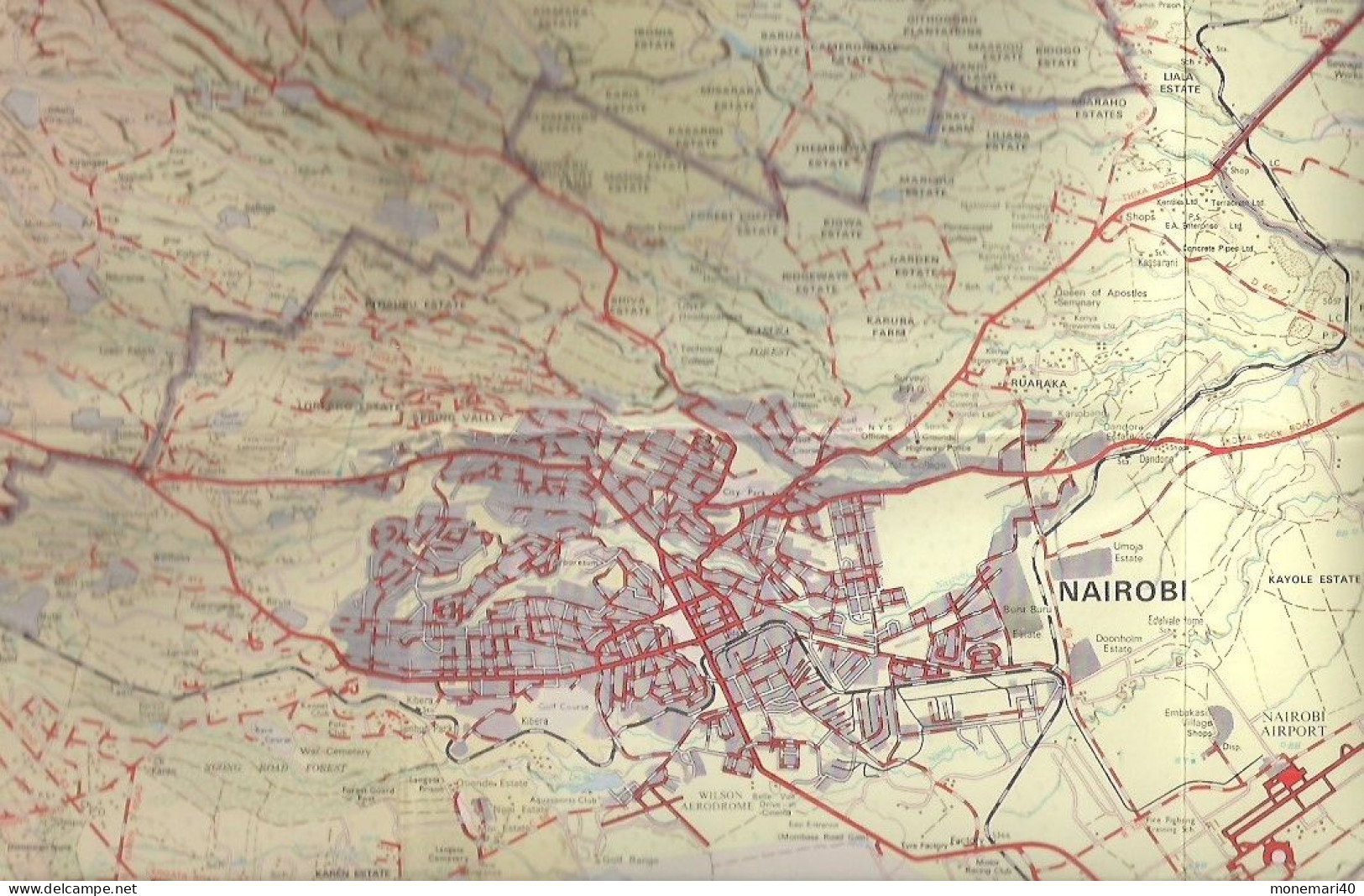 KENYA - NAIROBI & ENVIRONS - ÉCHELLE :1:100.000. - Cartes Géographiques