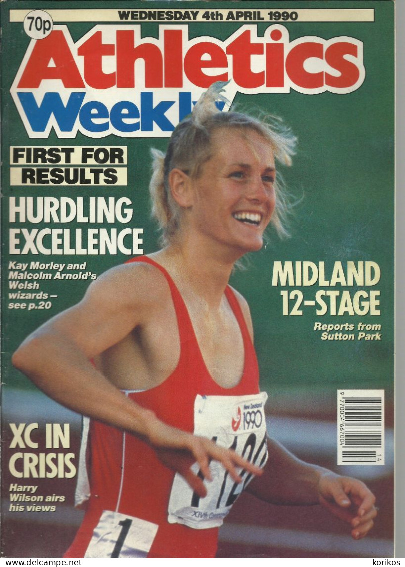 ATHLETICS WEEKLY 1990 MAGAZINE SET – LOT OF 50 OUT OF 52 – TRACK AND FIELD