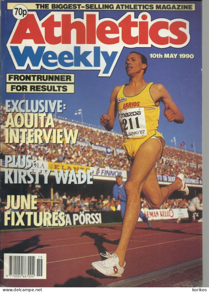 ATHLETICS WEEKLY 1990 MAGAZINE SET – LOT OF 50 OUT OF 52 – TRACK AND FIELD