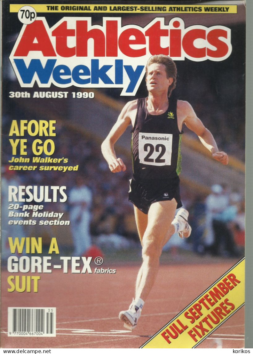 ATHLETICS WEEKLY 1990 MAGAZINE SET – LOT OF 50 OUT OF 52 – TRACK AND FIELD