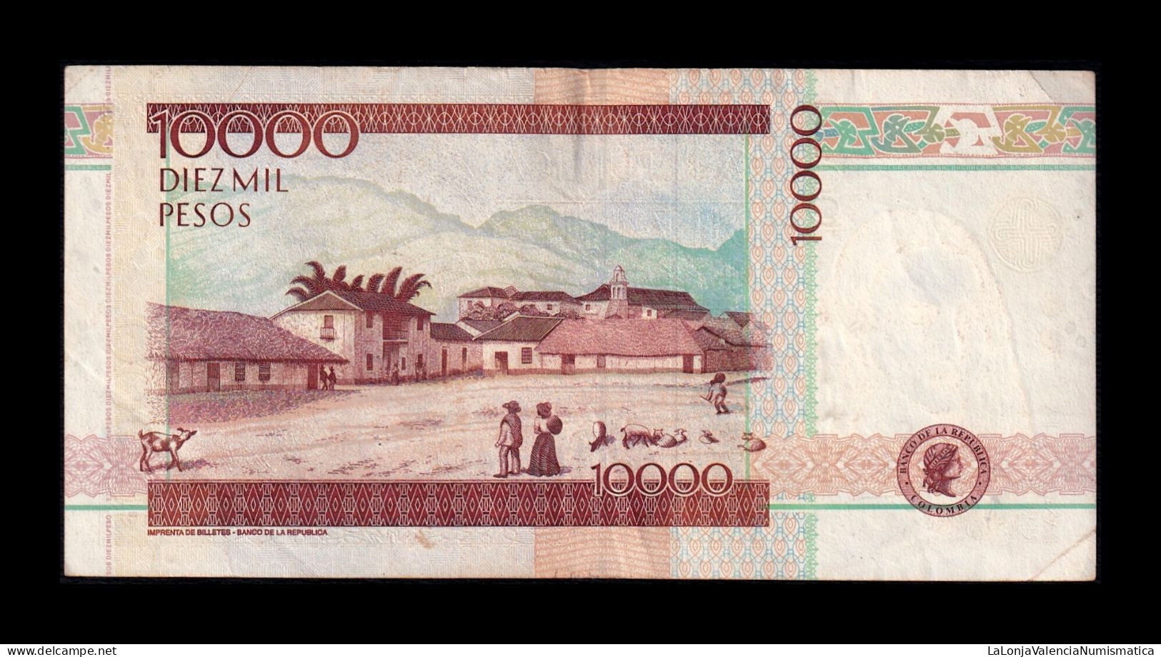 Colombia 10000 Pesos 2003 Pick 453f Mbc/+ Vf/+ - Kolumbien