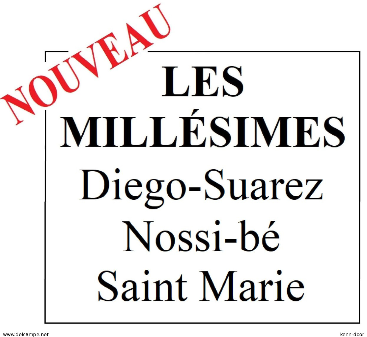 Album De Timbres à Imprimer Pour Millésimes DIEGO-SUAREZ, NOSSI-BE, SAINTE MARIE - Other & Unclassified