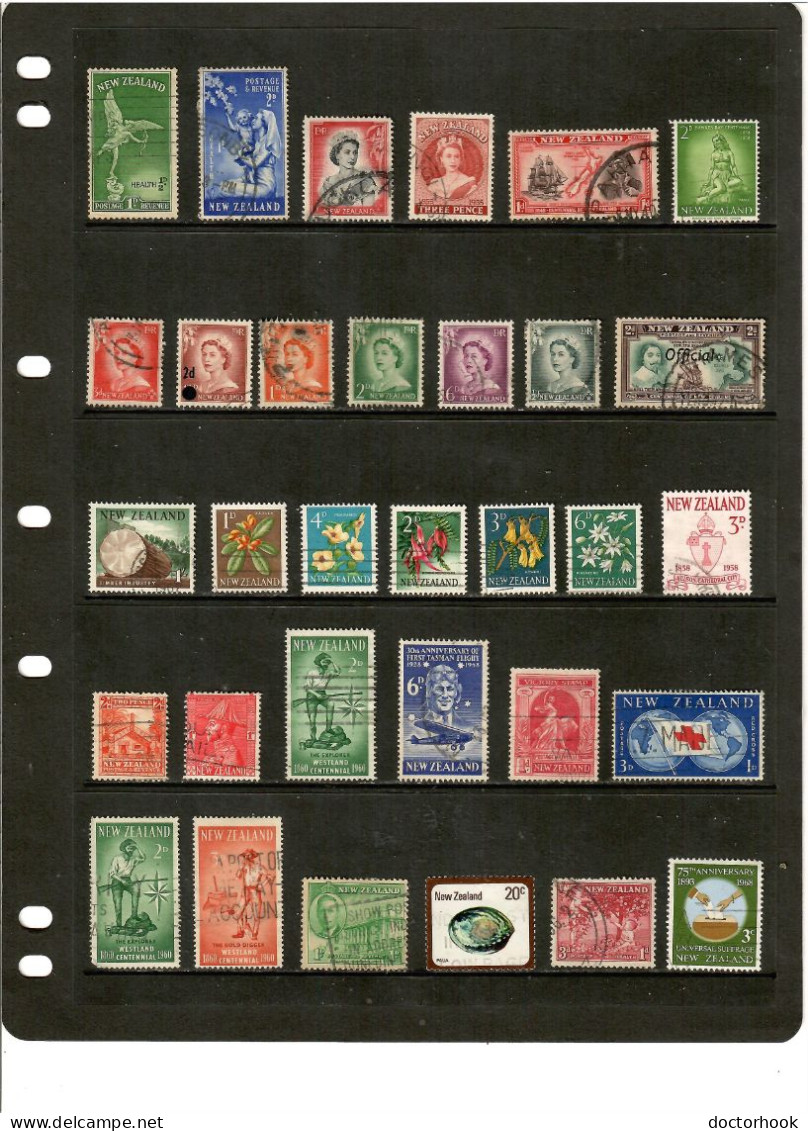 NEW ZEALAND---Collection Of USED DL-1323 - Collections (sans Albums)