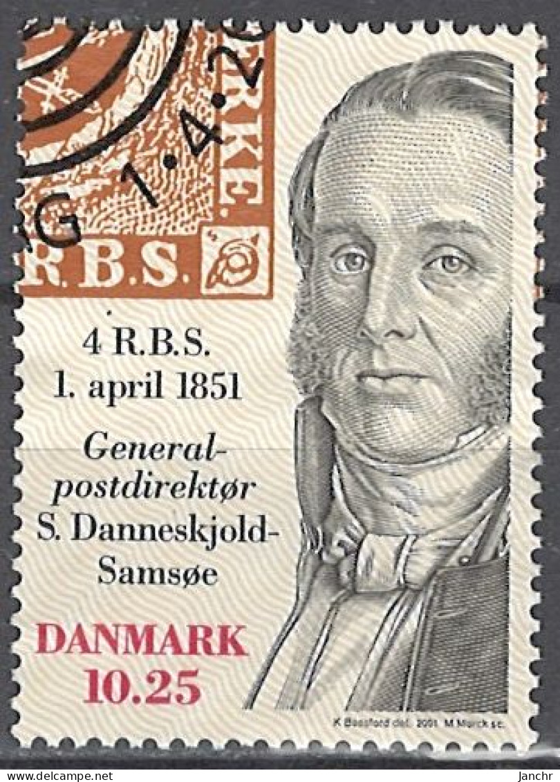 Denmark 2001. Mi.Nr. 1276, Used O - Oblitérés