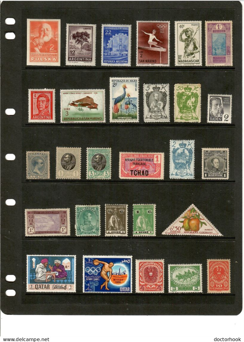 WORLDWIDE---Collection Of MINT LH/HINGED DL-1324 - Collections (sans Albums)