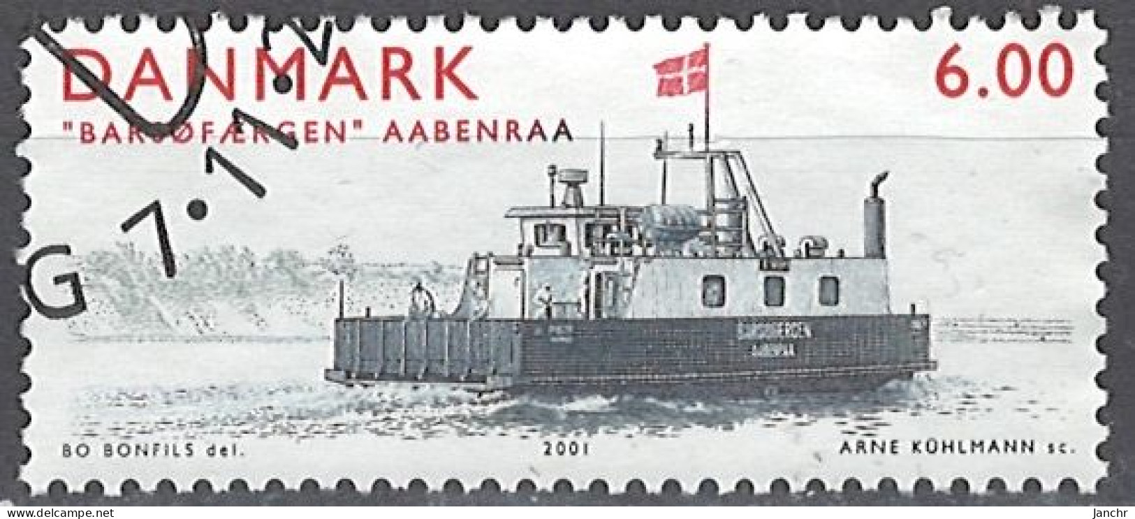 Denmark 2001. Mi.Nr. 1294, Used O - Oblitérés