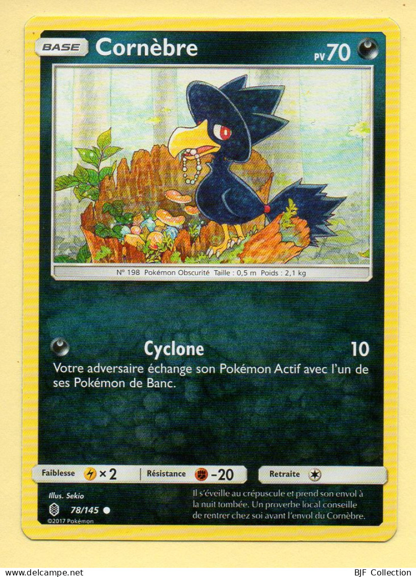 Pokémon N° 78/145 – CORNEBRE / Soleil Et Lune - Gardiens Ascendants - Sun & Moon