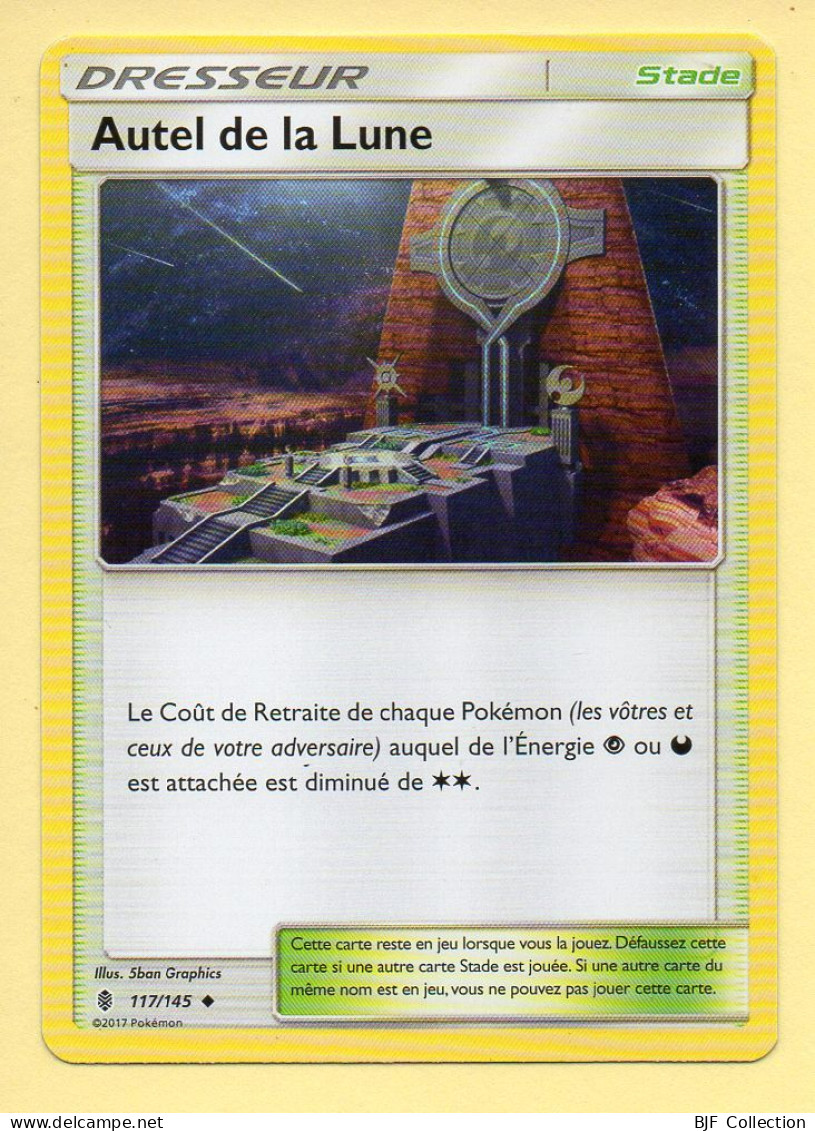 Pokémon N° 117/145 – Dresseur / Stade – AUTEL DE LA LUNE / Soleil Et Lune - Gardiens Ascendants - Soleil & Lune