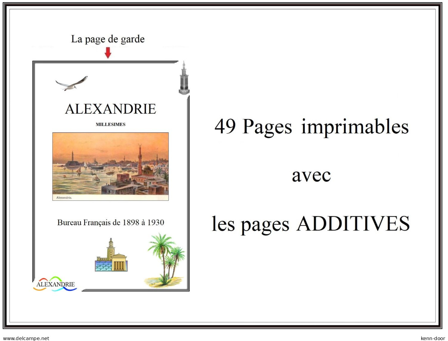 Album de timbres à imprimer MILLESIMES d' ALEXANDRIE