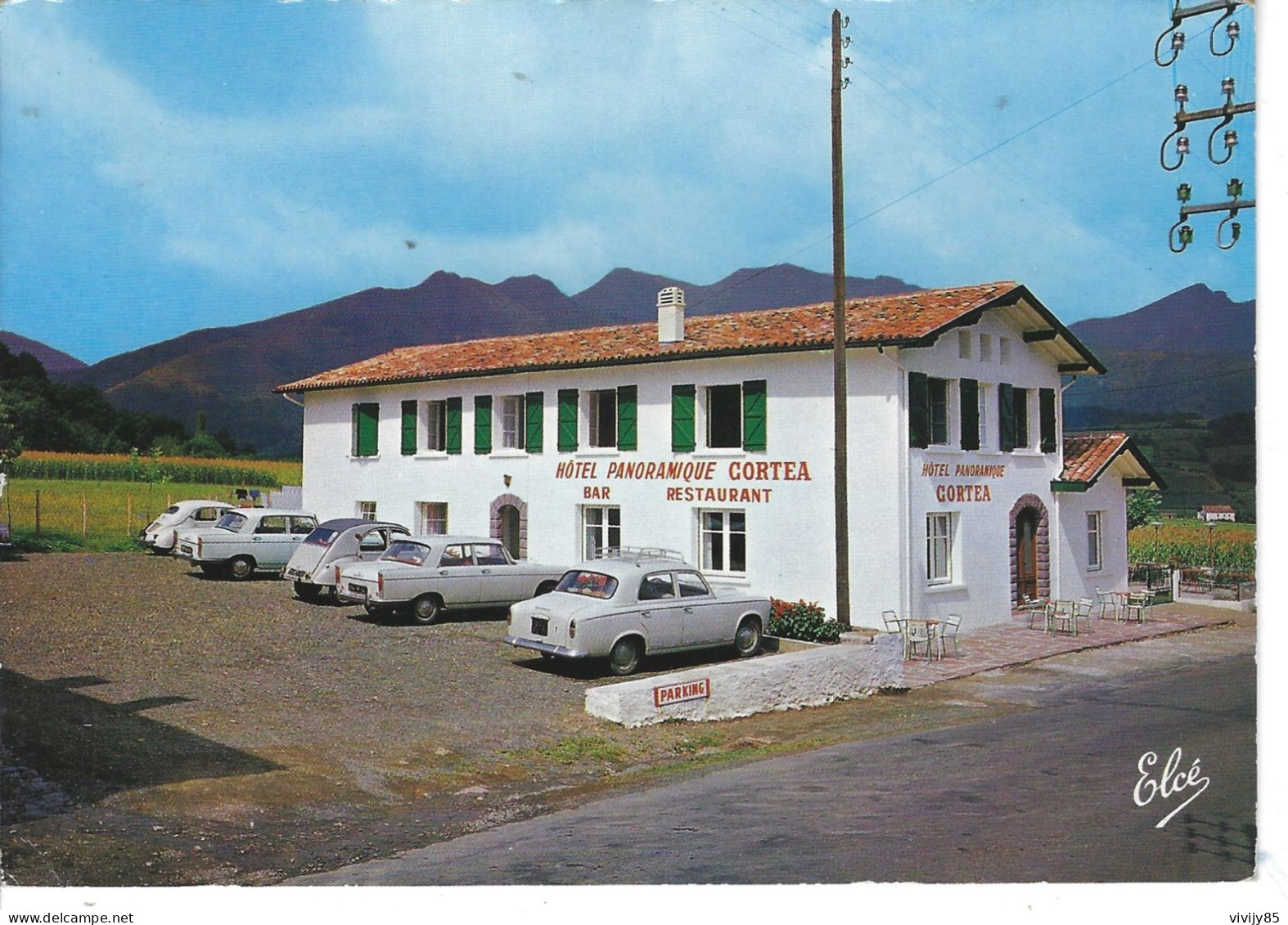 64 - St ETIENNE DE BAIGORRY - T.Belle Vue Couleur De L'Hôtel Panoramique " Cortéa " - Saint Etienne De Baigorry