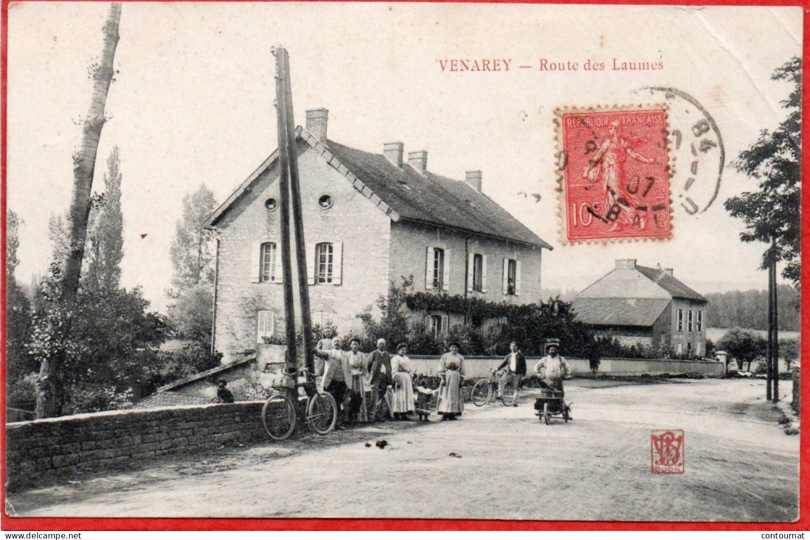 CPA 21 VENAREY LES LAUMES Route Des LAUMES Prés MONTBARD - Venarey Les Laumes