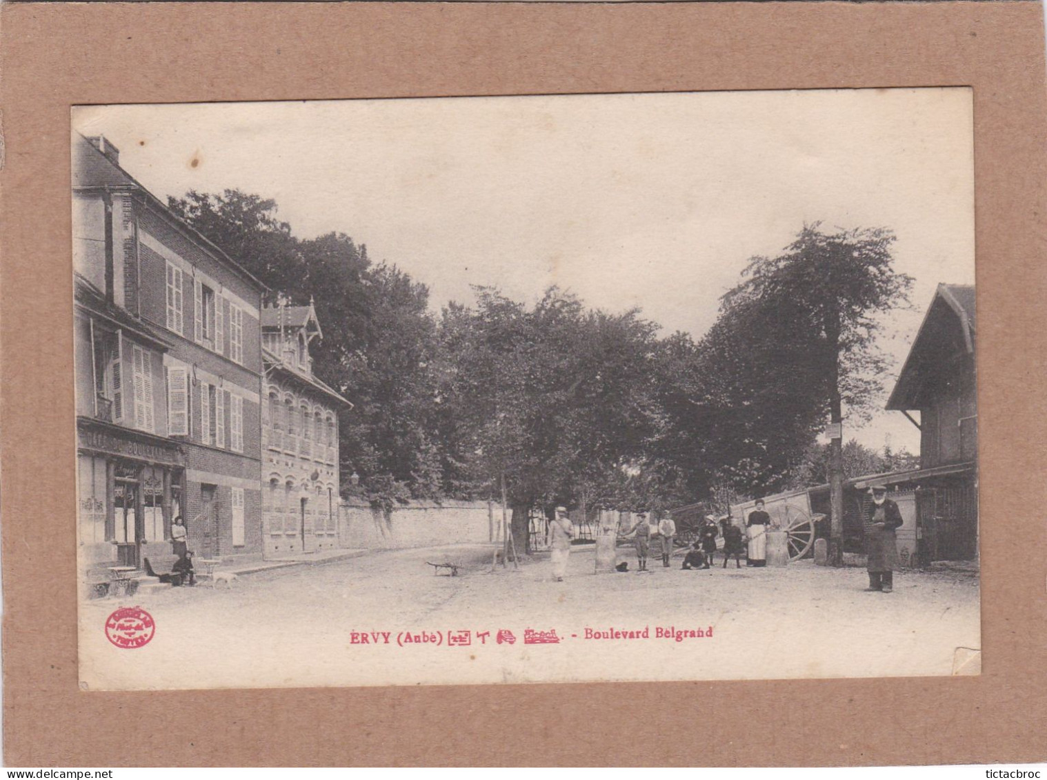 CPA 10 Ervy Boulevard Belgrand - Ervy-le-Chatel