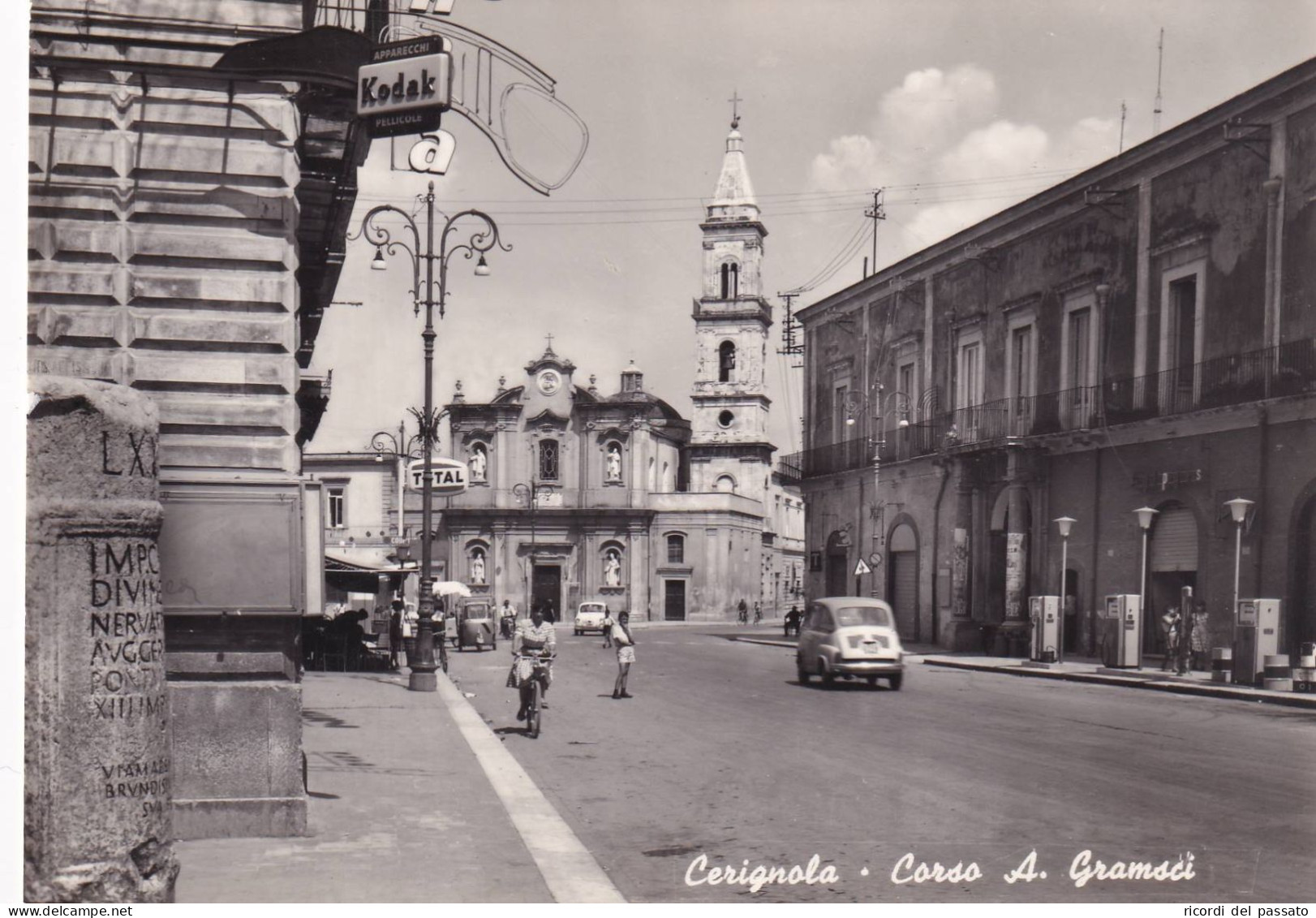 Cartolina Cerignola ( Foggia ) Corso Antonio Gramsci - Cerignola