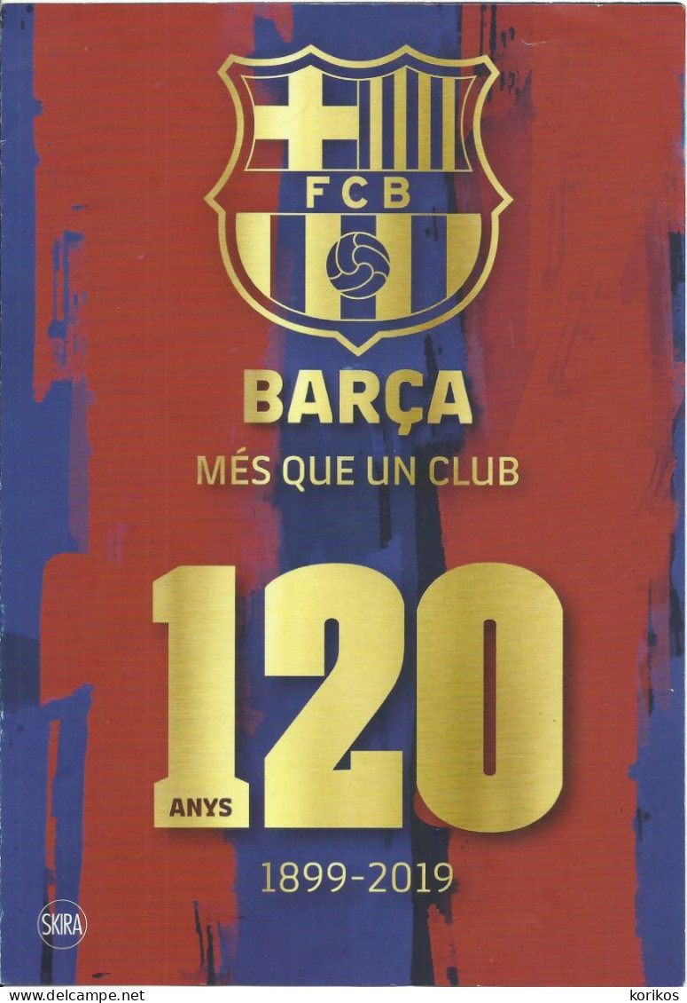 BARCELONA FC 120 YEARS BOOK PROMOTIONAL LEAFLET - BARCA - FOOTBALL - SOCCER - Deportes