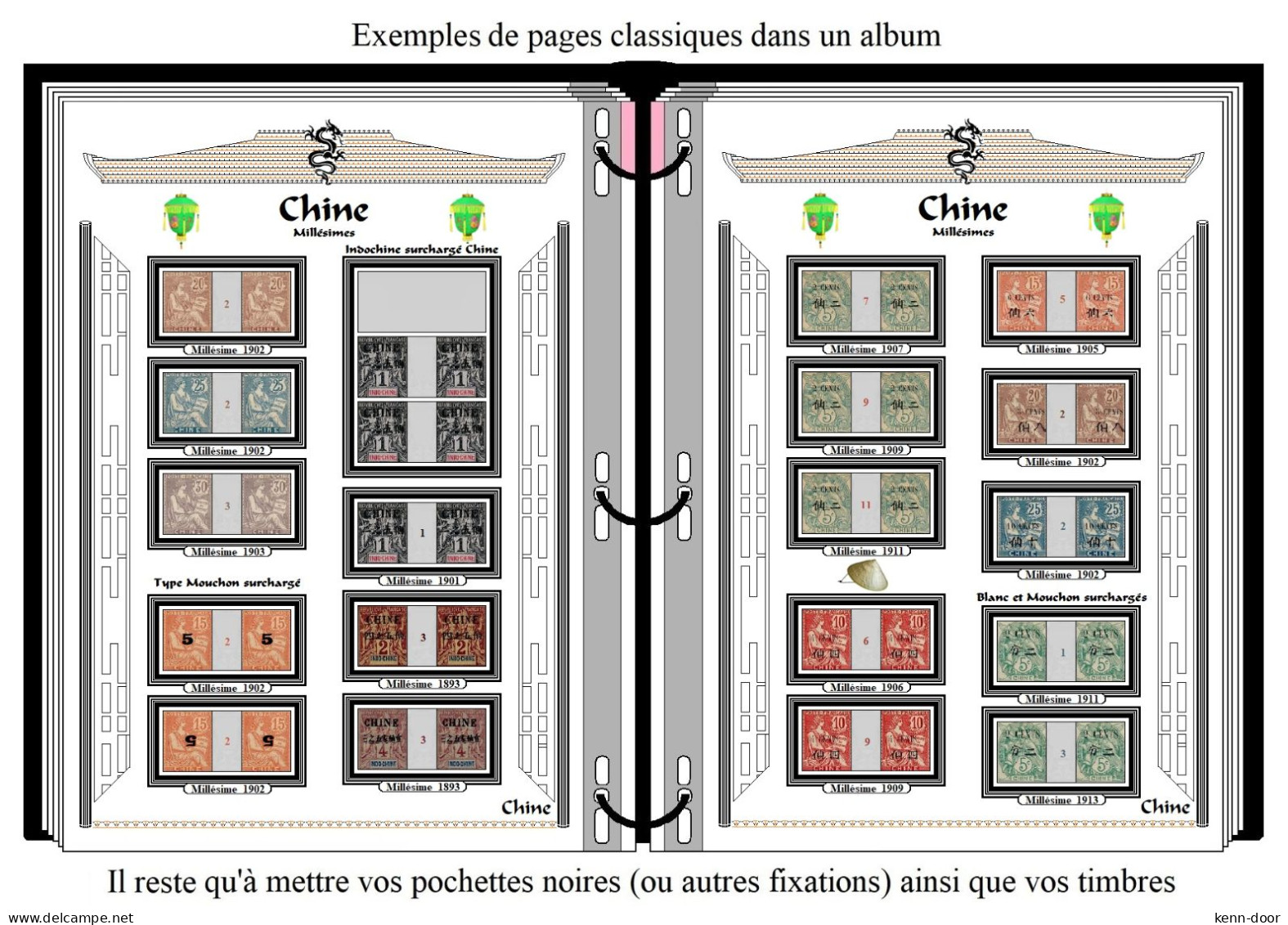 Album De Timbres à Imprimer MILLESIMES De CHINE - Other & Unclassified