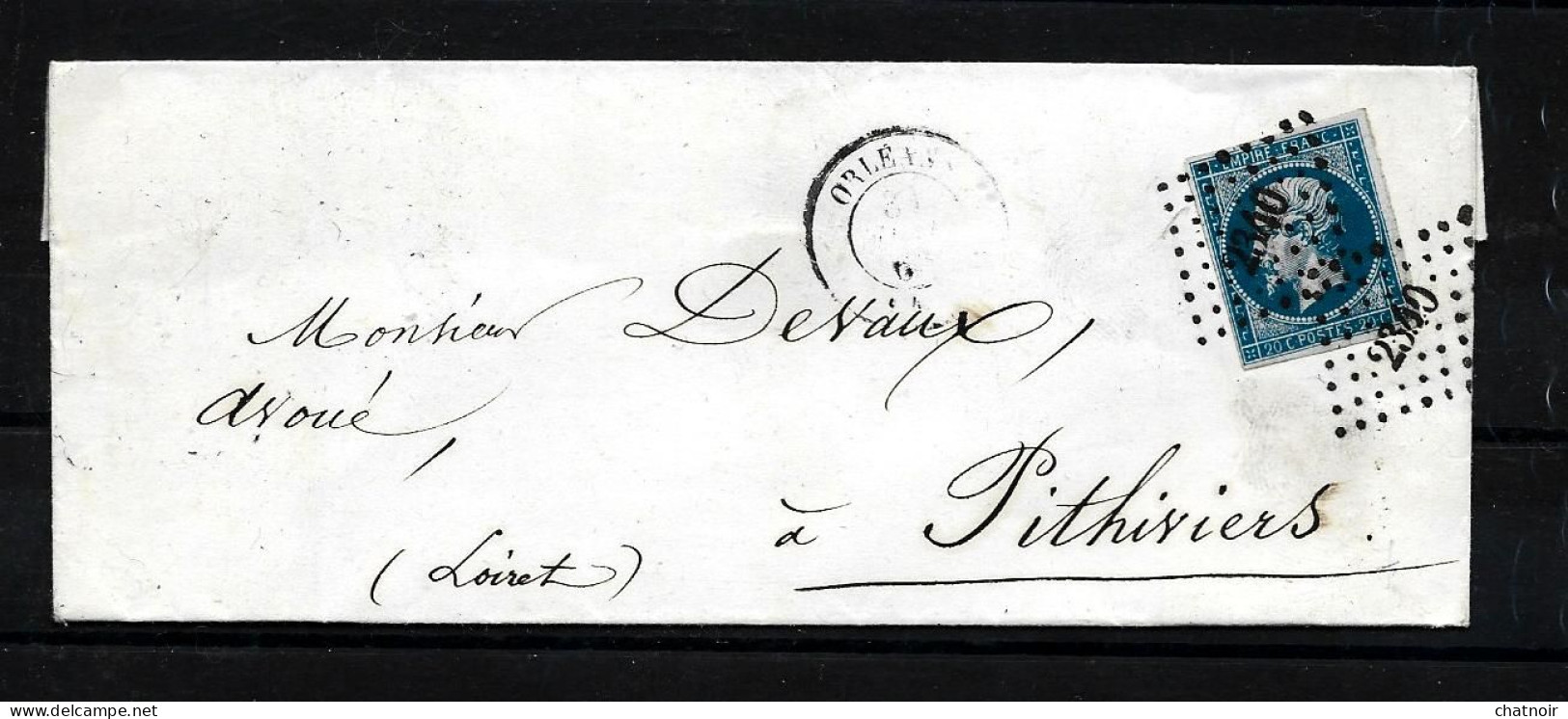 ORLEANS  PC  2340  X  2  / 1860 / LOIRET - 1853-1860 Napoleon III