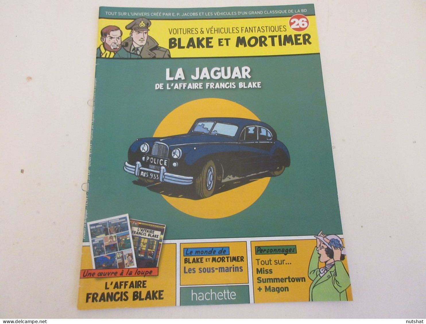 VOITURES BLAKE Et MORTMER 26 JAGUAR AFFAIRE Francis BLAKE Jean VAN HAMME     - Blake Et Mortimer