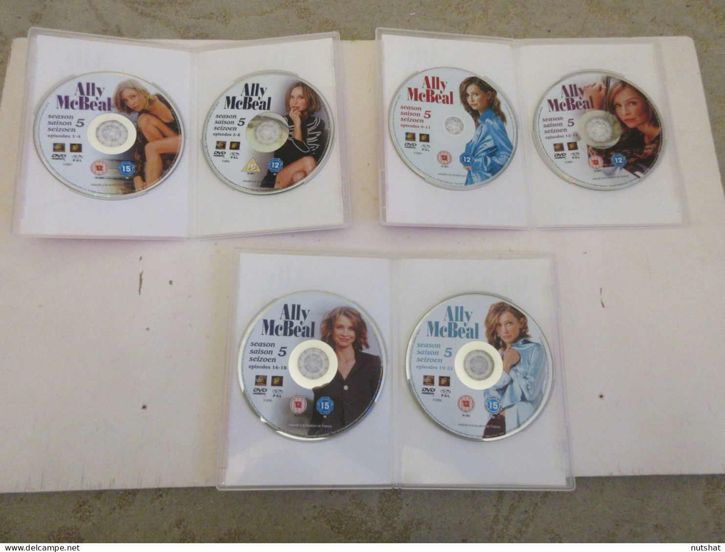 DVD SERIE TV Calista FLOCKHART Ally McBEAL SAISON 5 INTEGRALE 6 DVD 2001 15h - TV-Serien