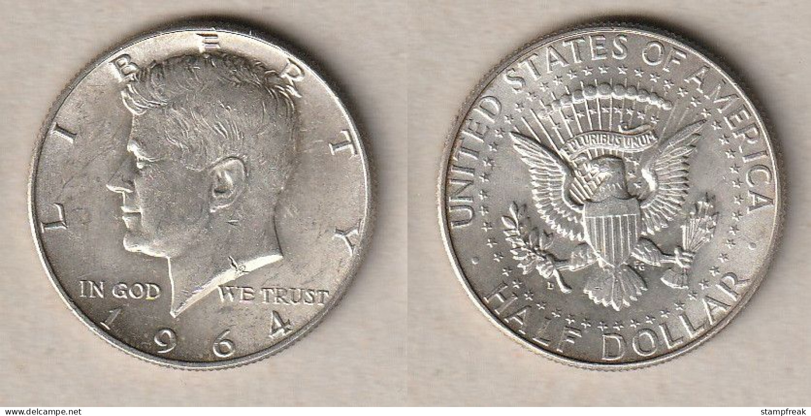 02060) USA, 1/2 Dollar 1964 O. Mzz - 1964-…: Kennedy