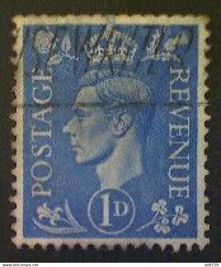 Great Britain, Scott #281, Used(o), 1951 Definitive Issue, King George VI, 1d, Light Ultramarine - Usados