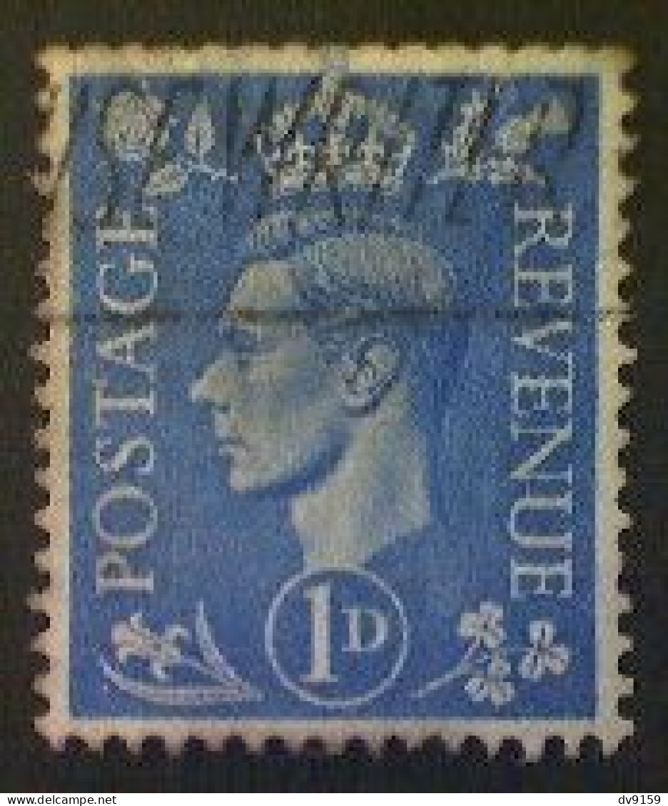 Great Britain, Scott #281, Used(o), 1951 Definitive Issue, King George VI, 1d, Light Ultramarine - Usati