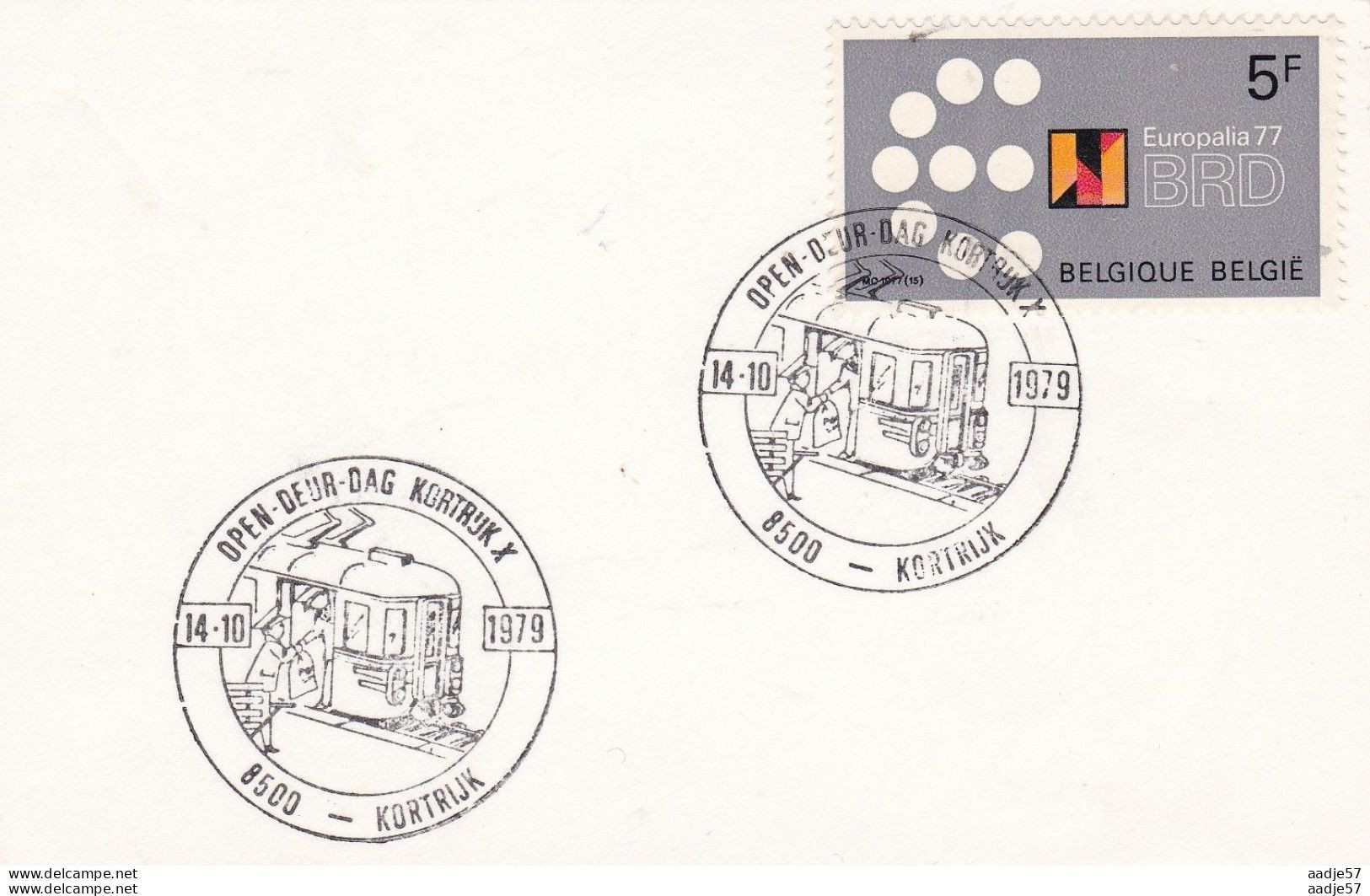 Belgium Belgie BELGIQUE.Open Deur Dag Kortrijk 14-10-1979 Spec Cancel - Tram