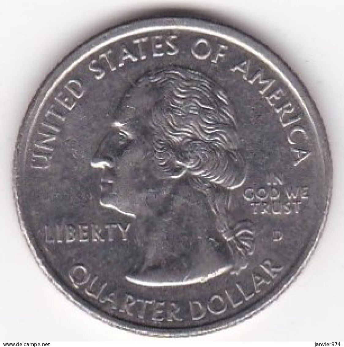 Delaware Quarter Dollar 1999 D, Georges Washington, Cupronickel KM# 293 - 1999-2009: State Quarters