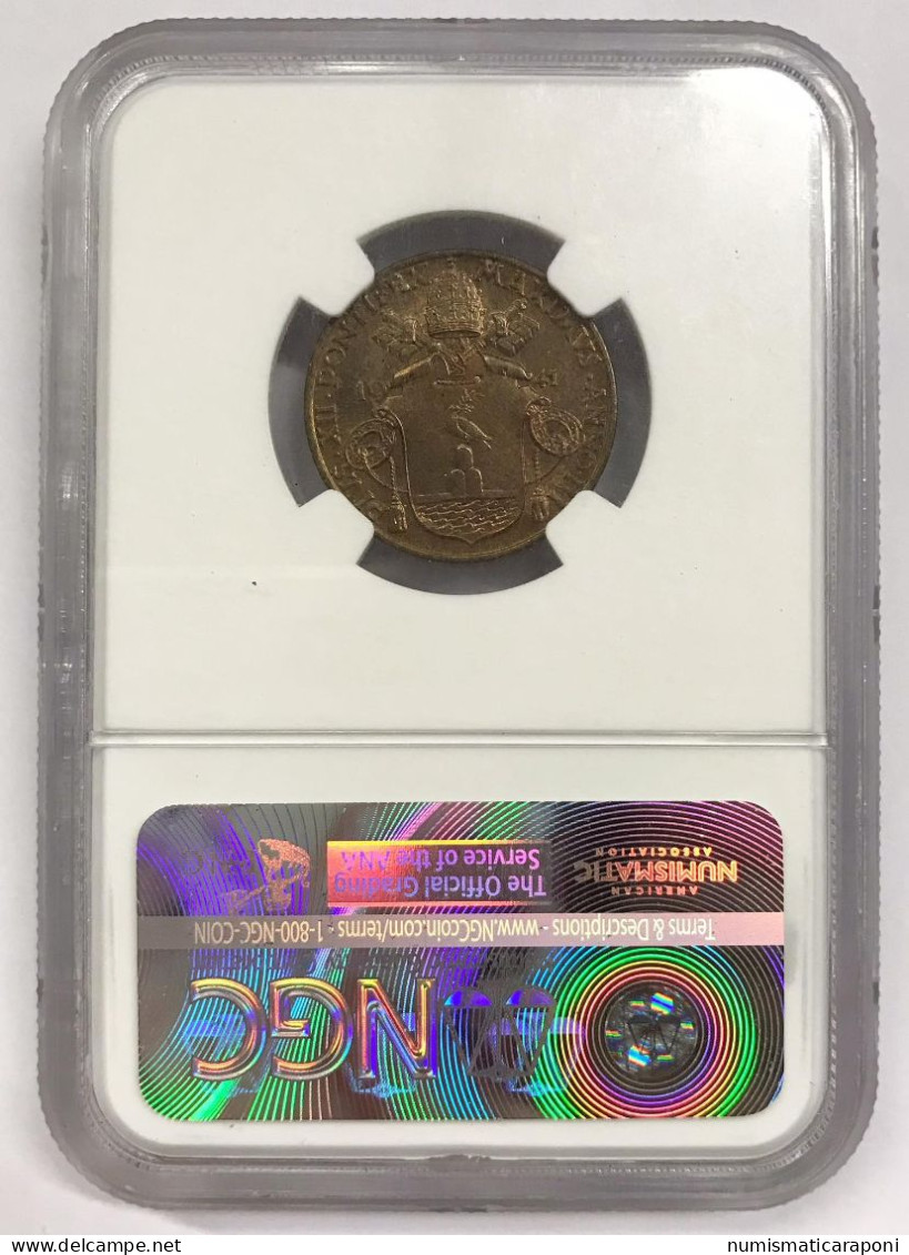 Vaticano Pio XII° 1939 1958 10 Cent 1941 In Slab NGC MS 65 - Vatican