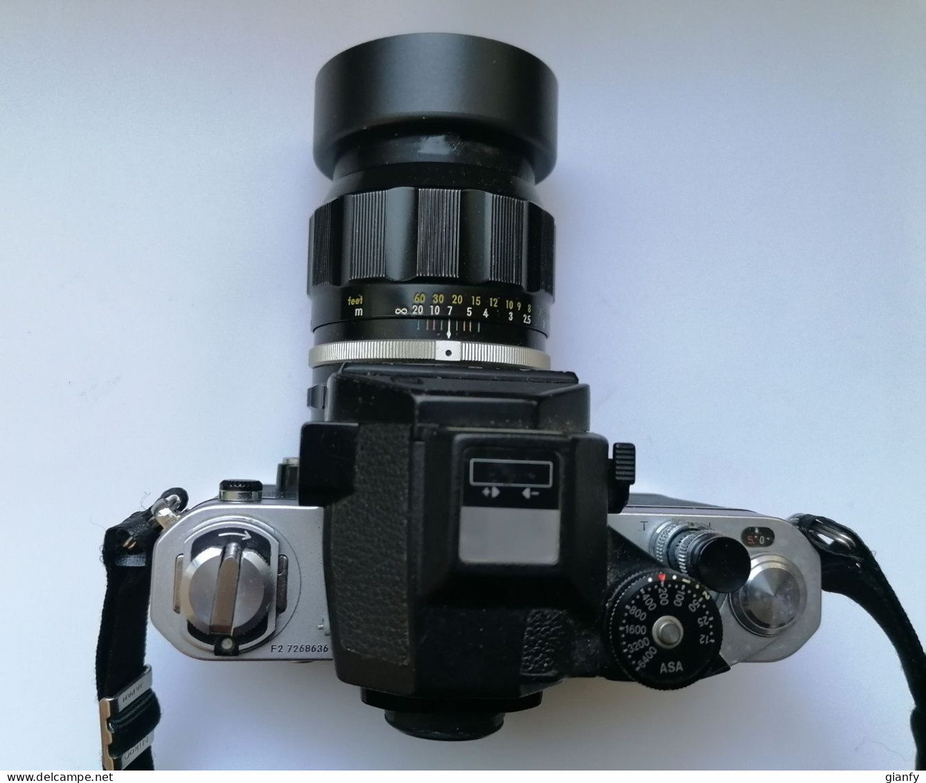 NIKON F2 PHOTOMIC NIKKOR 105 mm f:2,5 + FOCUSING SCREEN G SPEDIZIONE GRATIS