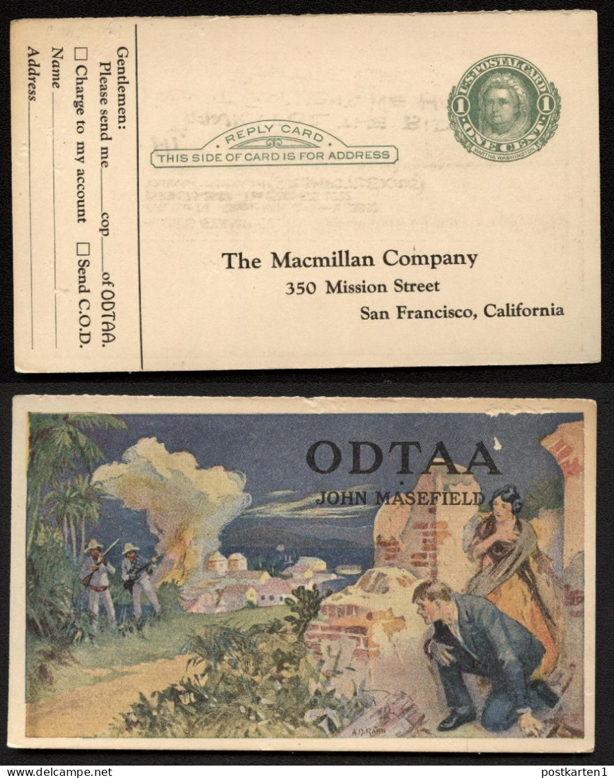 UY7r Postal Card San Francisco CA Adv. ODTAA JOHN MASEFIELD - 1901-20