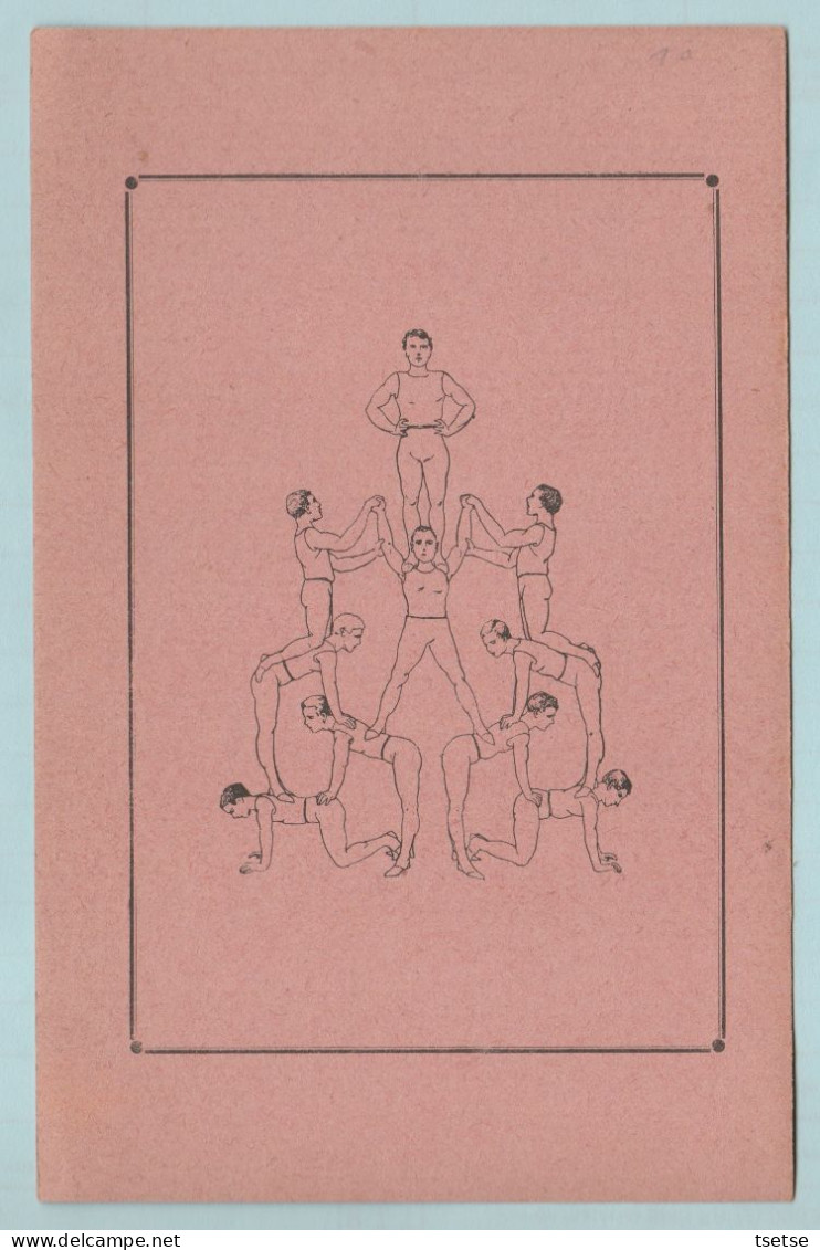 Gymnastique - Pyramide Tchèque ...illustrée Par E. Drot - 10 Illustrations Ds Ma Boutique - 2 ( Voir Verso ) - Ginnastica