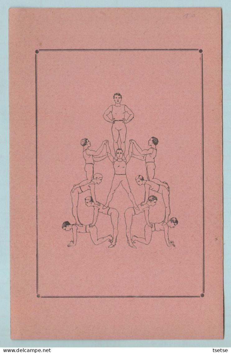 Gymnastique - Pyramide Tchèque ...illustrée Par E. Drot - 10 Illustrations Ds Ma Boutique - 2 ( Voir Verso ) - Gymnastique