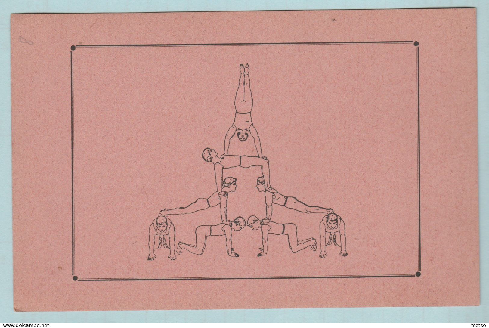 Gymnastique - Pyramide Tchèque ...illustrée Par E. Drot - 10 Illustrations Ds Ma Boutique - 4 ( Voir Verso ) - Gymnastik